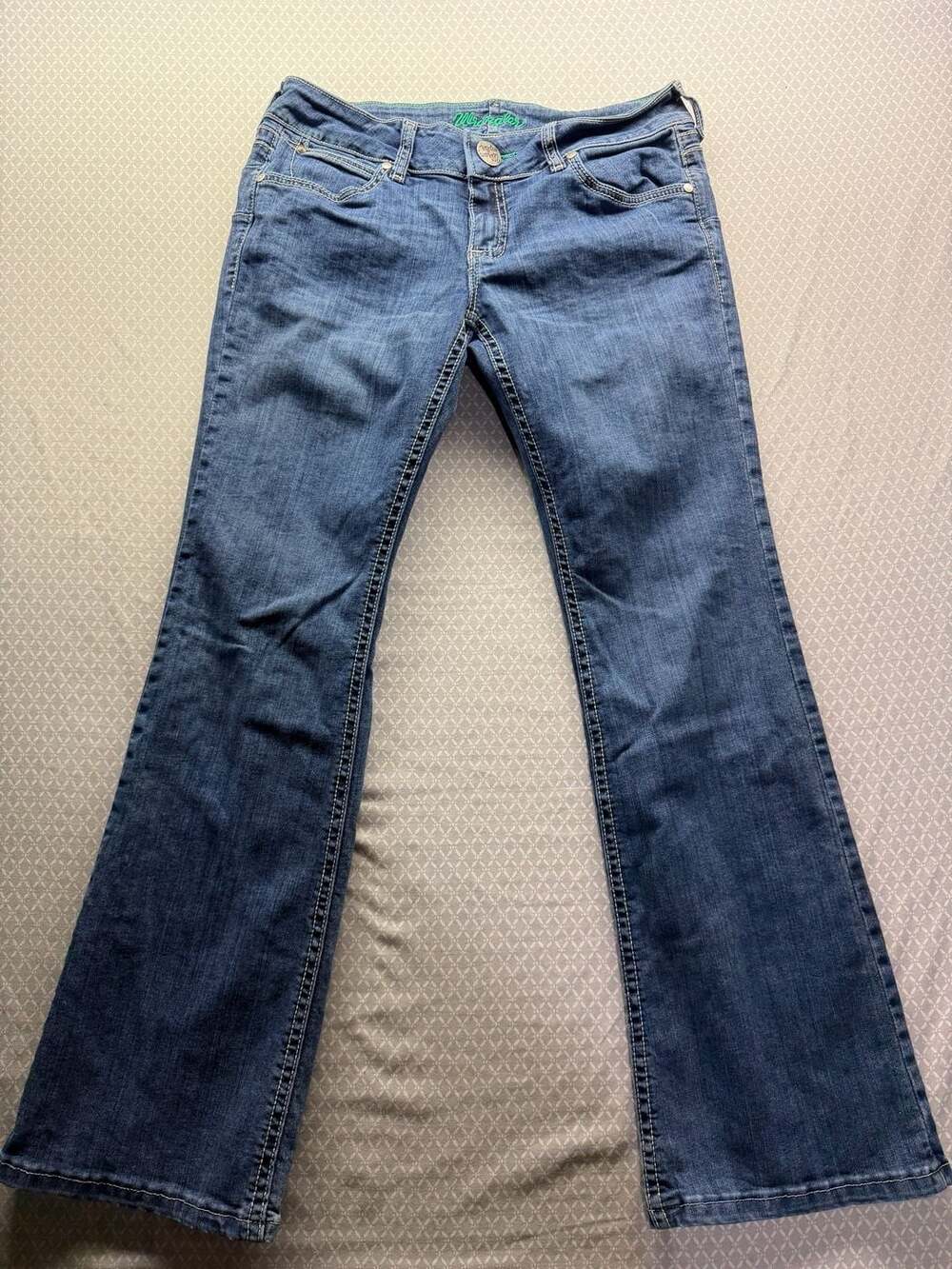 Wrangler Premium Patch Mid Rise Bootcut Jeans